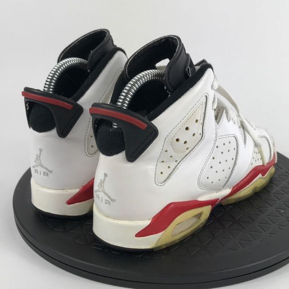 Nike Air Jordan 6 Retro White/Varsity Red 384665-102 Youth Size 4Y - Picture 5 of 12